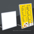 Пользовательское стеклянное меню световой коробки